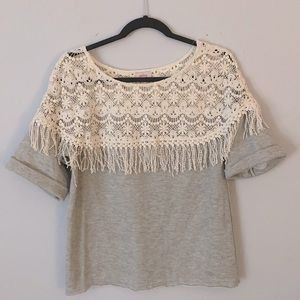 Pixley fringe sweatshirt top